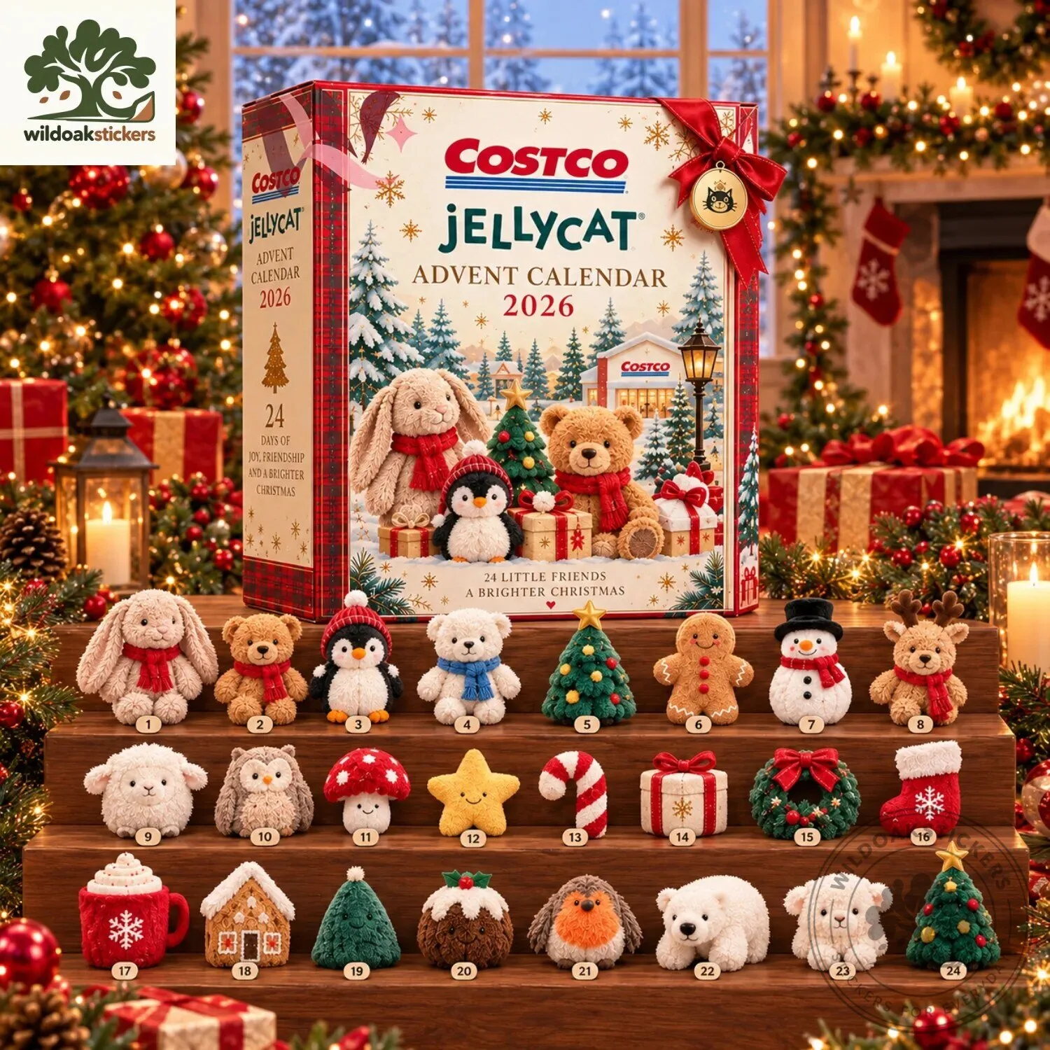 Costco Jellycat Advent Calendar 2026 Costco Jellycat Advent Calendar 2026 for Holiday Countdown – image 2 of 2