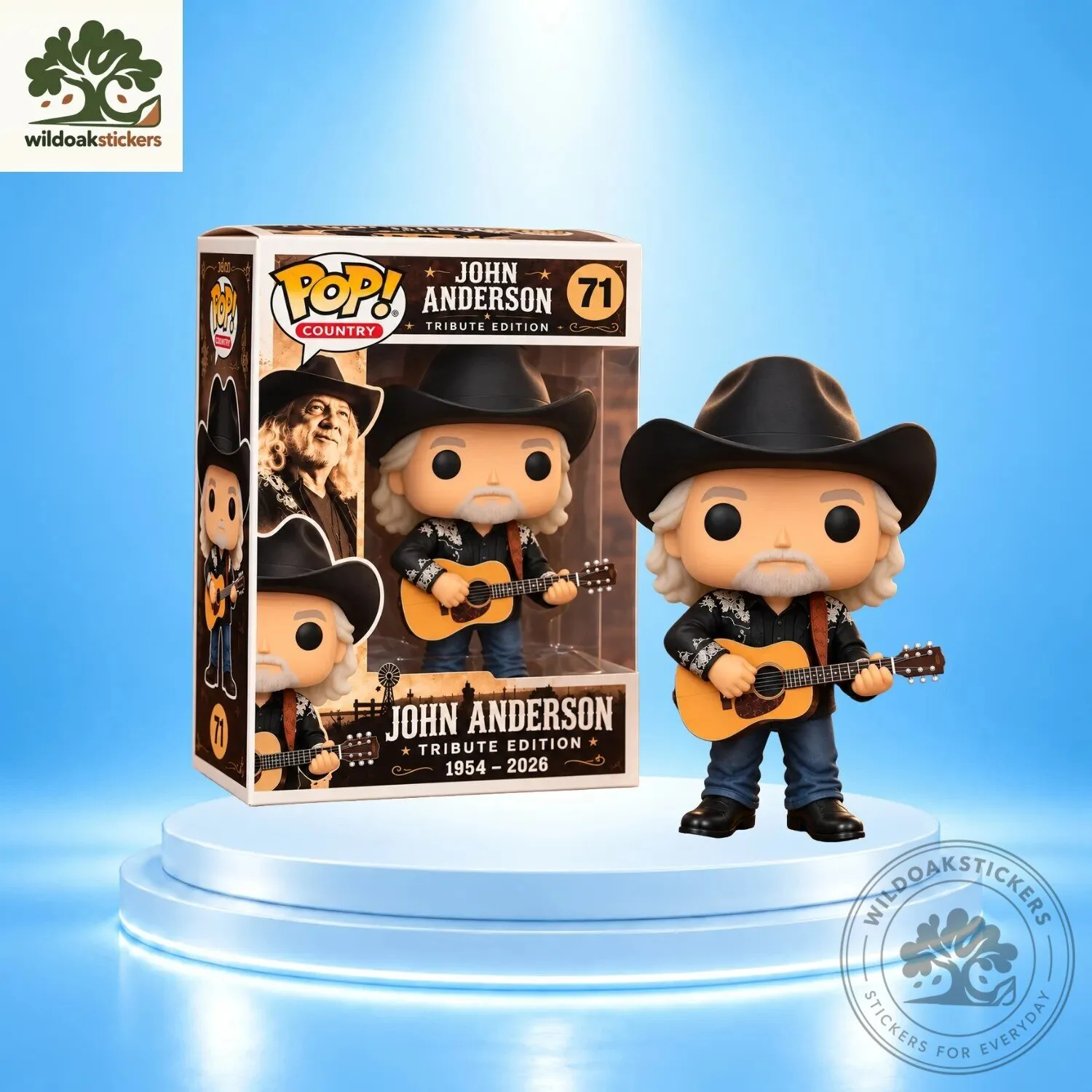 Funko Pop Country John Anderson Tribute Vinyl Figure