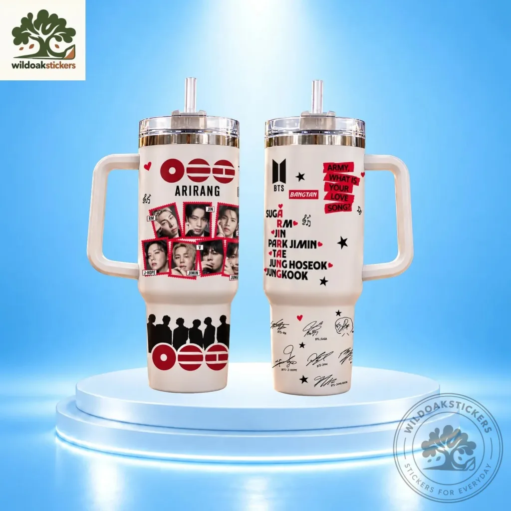 Kpop BTS Arirang Member Photo Insulated Tumbler Kpop BTS Arirang Member Photo Insulated Tumbler