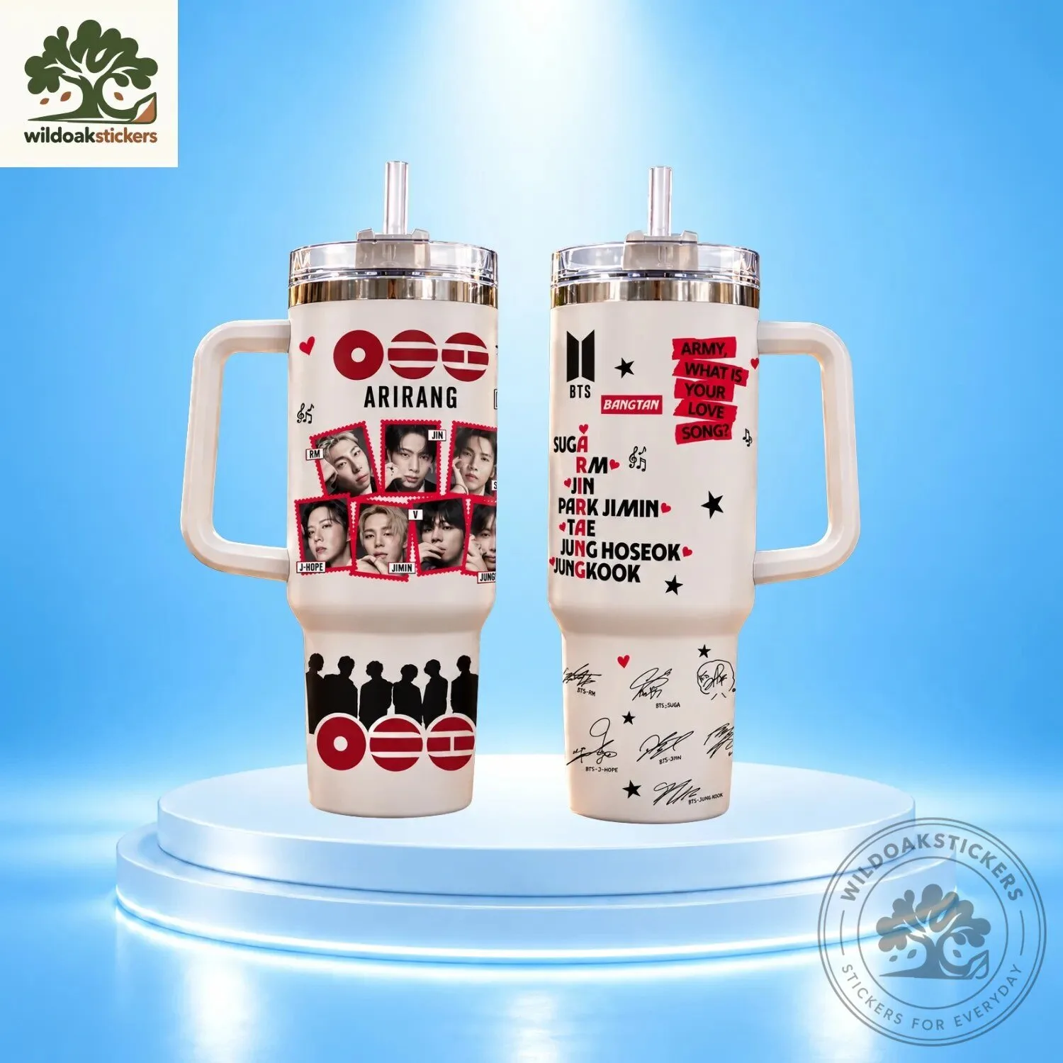 Kpop BTS Arirang Member Photo Insulated Tumbler