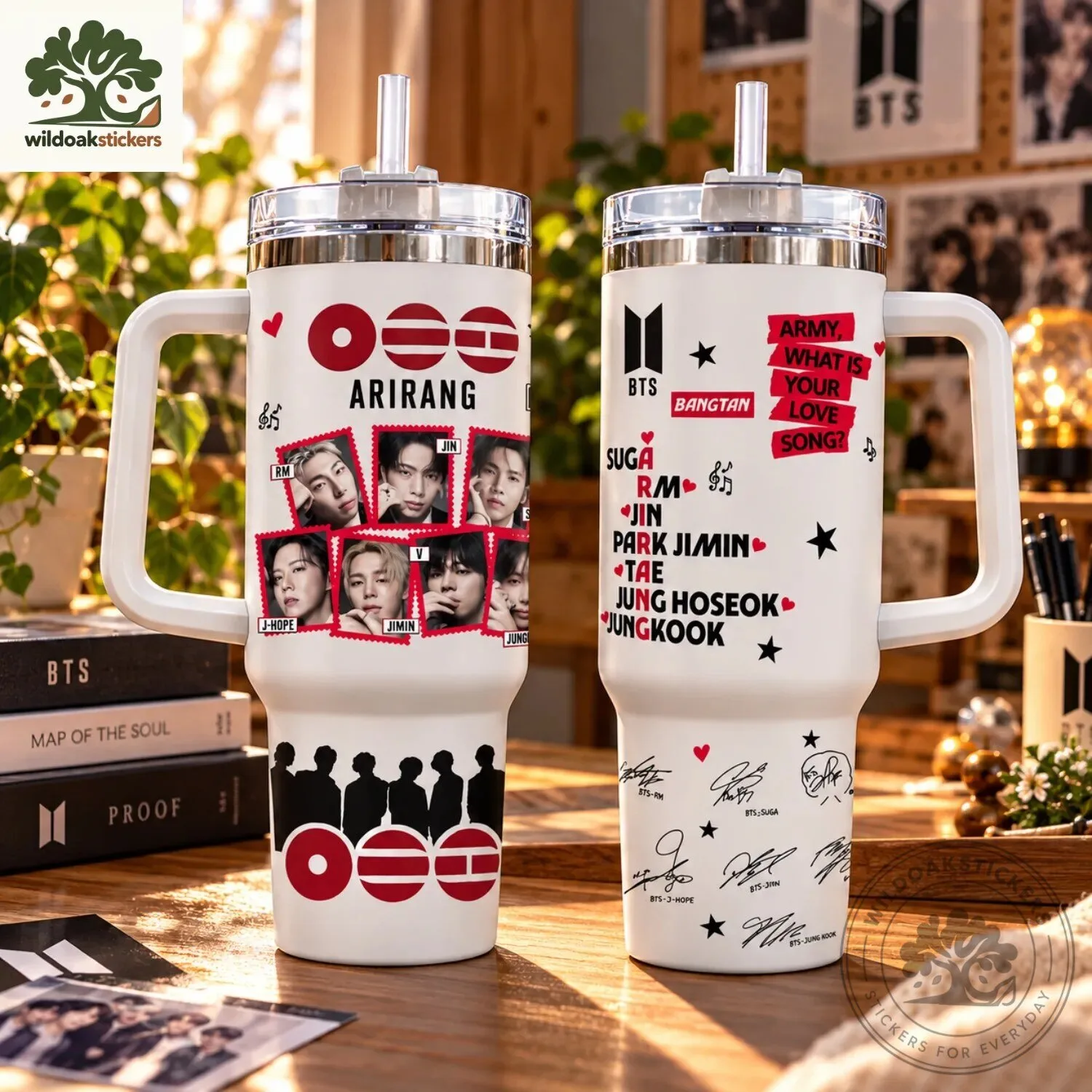 Kpop BTS Arirang Member Photo Insulated Tumbler 3 Kpop BTS Arirang Member Photo Insulated Tumbler