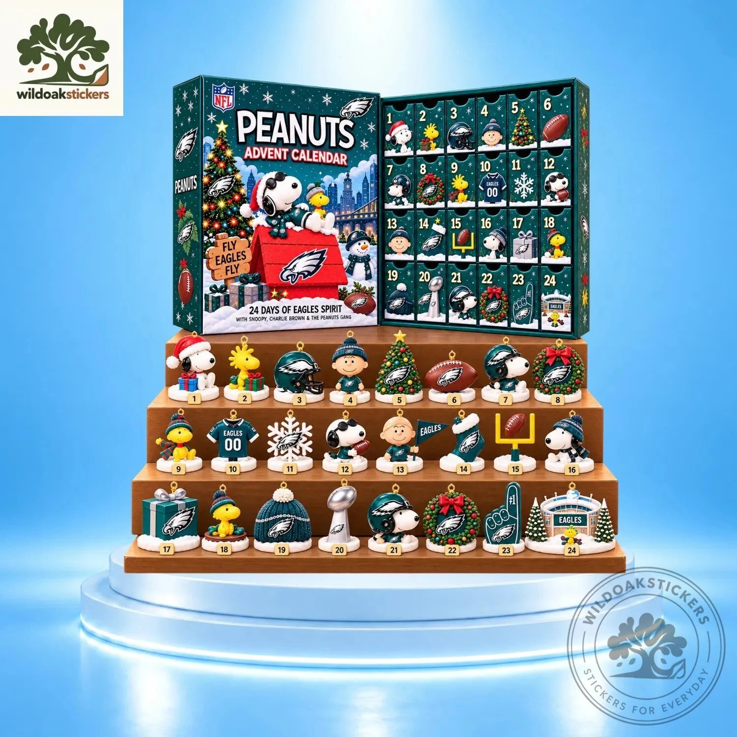 Peanuts Snoopy NFL Philadelphia Eagles Advent Calendar