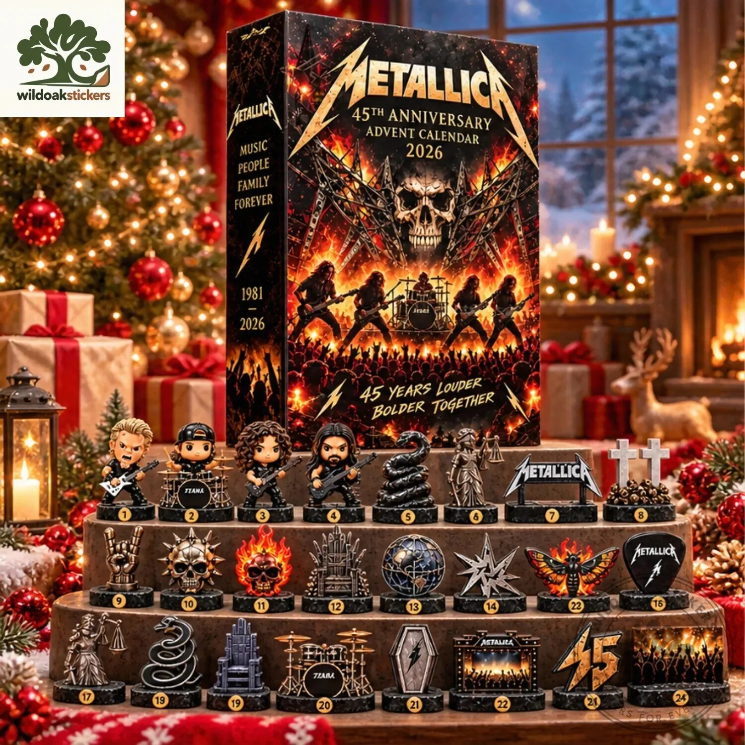 Metallica Heavy Metal Band 45th Anniversary Advent Calendar 3 Metallica Heavy Metal Band 45th Anniversary Advent Calendar